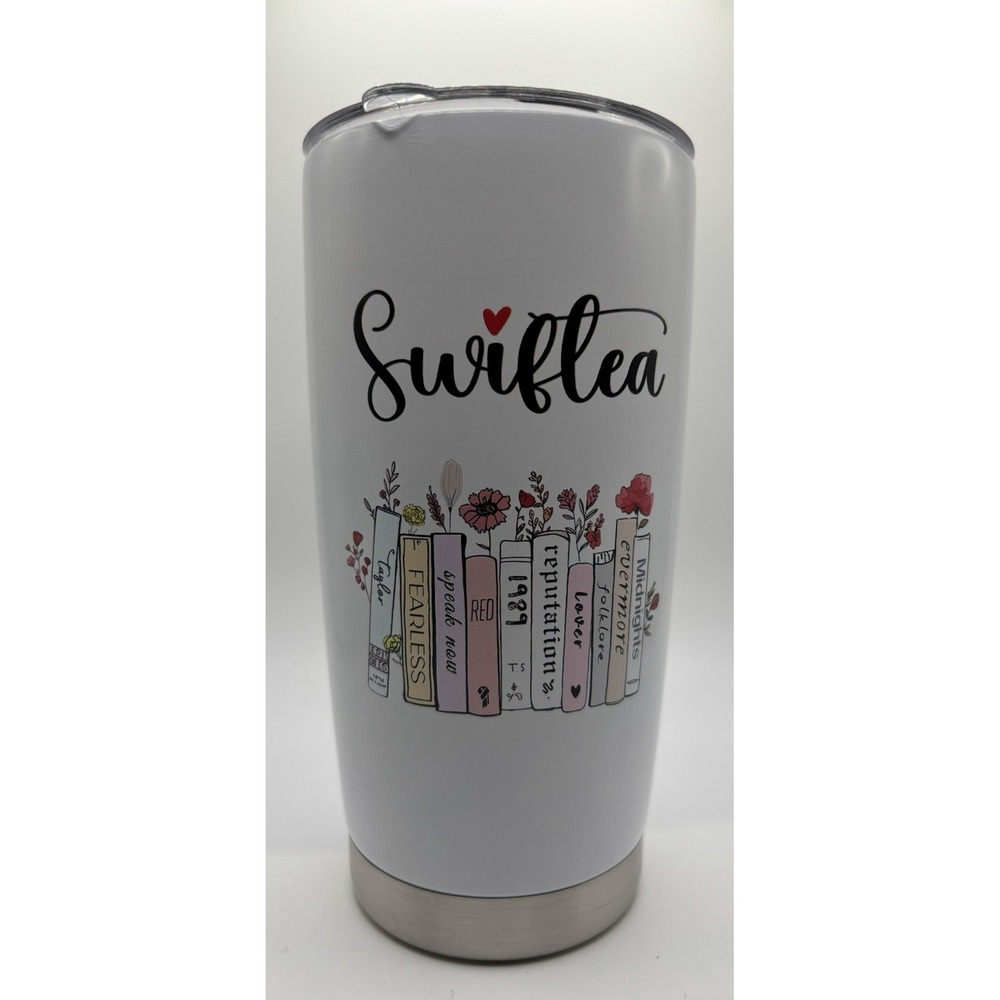 NIB‎ 20oz Tumbler TAYLOR Swift tea Album Coffee Mug Gift Stainless Steal Swiftea